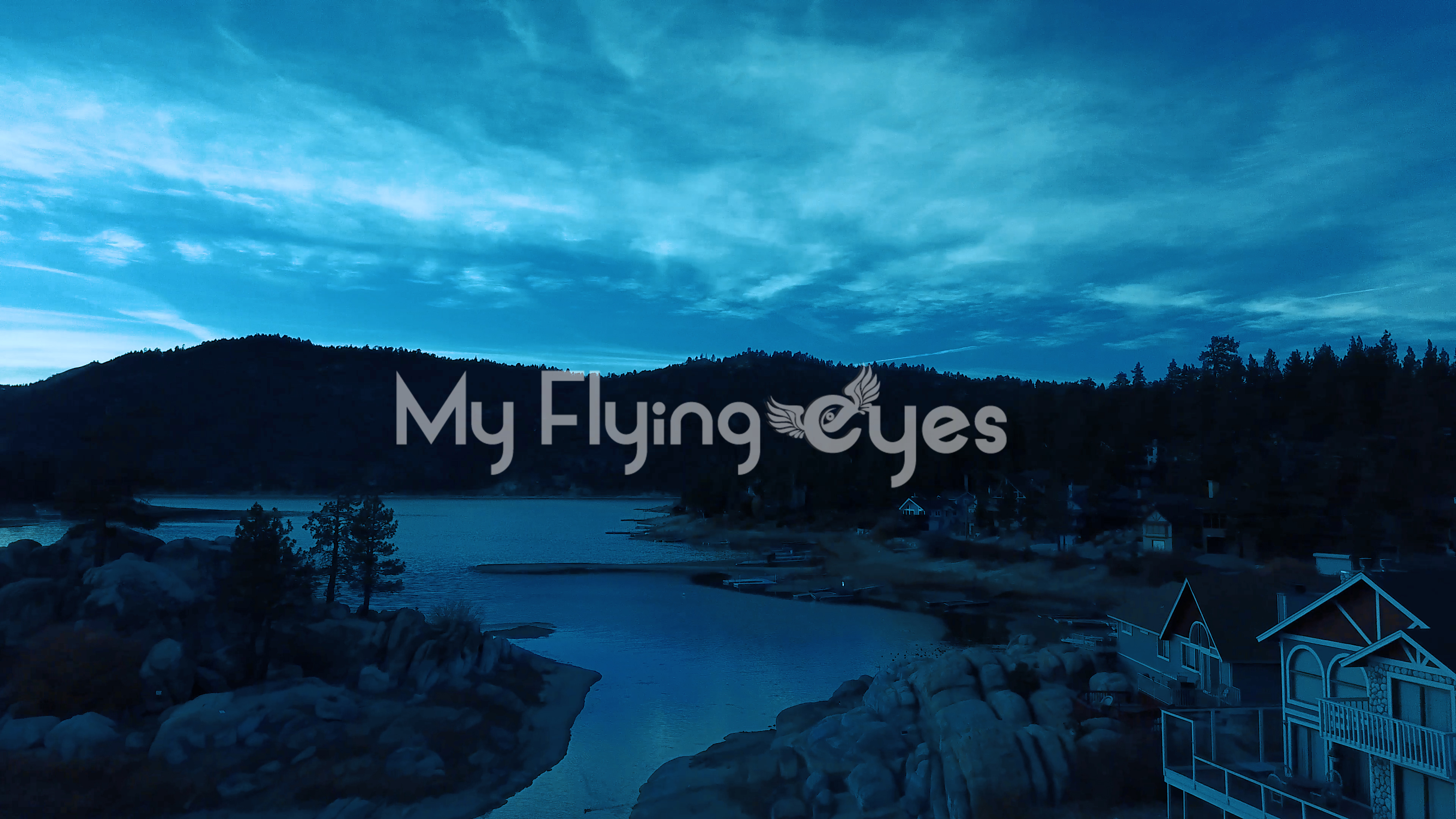 Mountain Lake During Sunset Aerial Photography My Flying Eyes